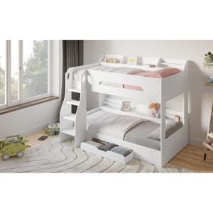 Flair Flick Bunk Bed With Shelves And Drawer -