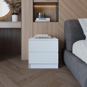 Flair Toivo Bedside Table White