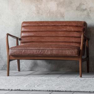 Safir 2 Seater Leather Sofa  -