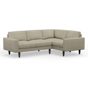 Hutch Rise Textured Weave 4 Seater Corner Sofa with Block A…