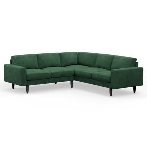 Hutch Rise Velvet 5 Seater Plus Corner Sofa with Block Arms…