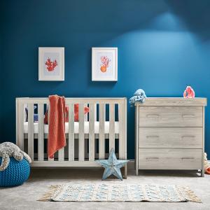 Obaby Nika Mini Cot Bed 2 Piece Nursery Furniture Set -