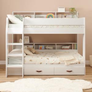 Aviary Kids Bunk Bed with Storage Drawers and Shelves