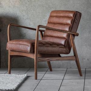 Safir Leather Armchair  -