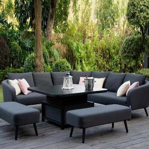 Maze Rattan Ambition Square Corner Dining Set with Rising T…
