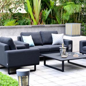 Maze Rattan Ethos 2 Seat Sofa Set with Coffee Table and Fre…