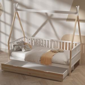 Ella Kids Solid Wood Teepee Day Bed with Optional Storage o…