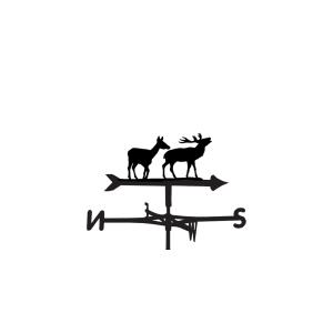 Weathervane in Pair of Deer Design - Large (Traditional)