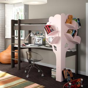 Mathy by Bols High Sleeper Bed in Dominique Design with Des…