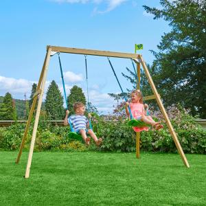 TP Toys Forest Wooden Double Swing Set