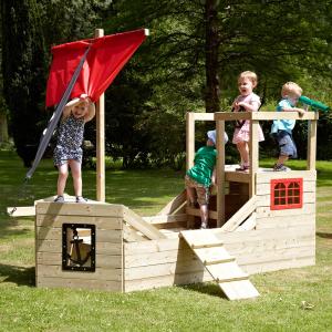 TP Toys Children's Pirate Galleon Wooden Playhouse