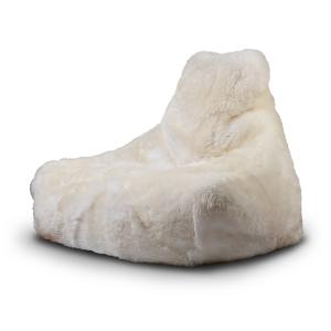 Extreme Lounging Mighty B Sheepskin Fur Indoor Bean Bag in…