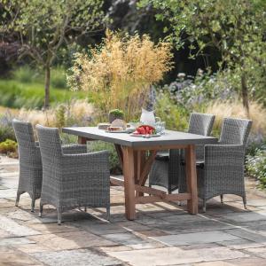 Garden Trading Chilson Dining Set with Driffield Chairs - L…