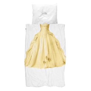 Snurk Childrens Princess Duvet Bedding Set in Yellow