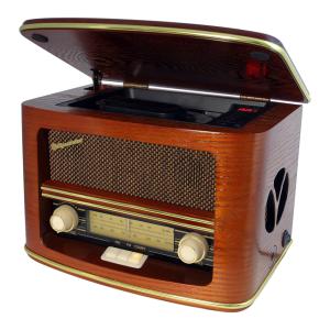 Roadstar Retro Wooden Radio/CD/MP3 Player