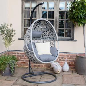 Maze Rattan Ascot Outdoor Hanging Chair - Single
