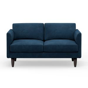 Hutch Rise Velvet 2 Seater Sofa in a Box with Curve Arms -
