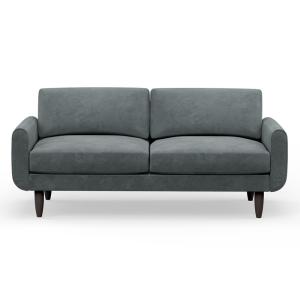 Hutch Rise Velvet 3 Seater Sofa with Round Arms -