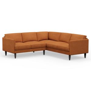 Hutch Rise Textured Weave 5 Seater Plus Corner Sofa with Cu…