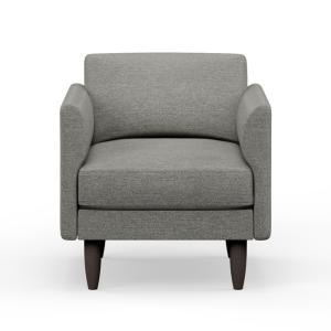 Hutch Rise Textured Weave Armchair in a Box with Curve Arms…