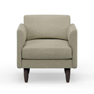 Hutch Rise Textured Weave Armchair in a Box with Curve Arms…