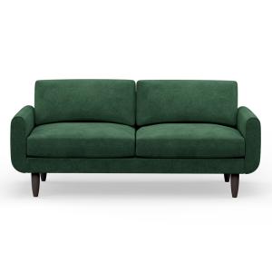 Hutch Rise Velvet 3 Seater Sofa with Round Arms -