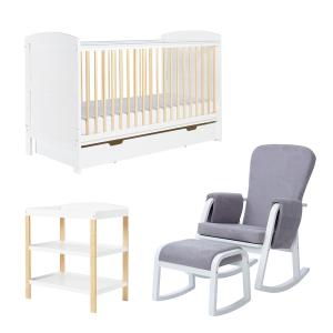 Ickle Bubba Coleby Scandi Classic Cot Bed with Under Drawer…