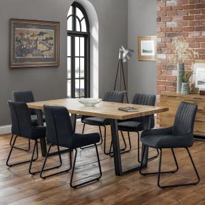 Julian Bowen Brooklyn Dining Set with Soho Chairs - 6 Chairs