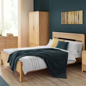 Julian Bowen Curve Wooden Bed Frame - Double