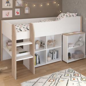 Parisot Finland Mid Sleeper Bed with Pull Out Desk & Storage