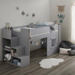Marlowe Mid Sleeper Bed with Steps and Storage -