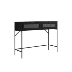 LPD Lincoln Matte Back / Reeded Console Table