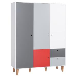Vox Concept 3 Door Wardrobe in a Choice of 6 Colours -