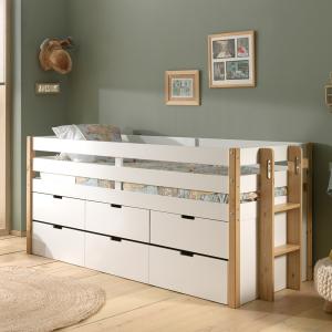 Vipack Margrit Cabin Bed with Storage and Trundle Drawer