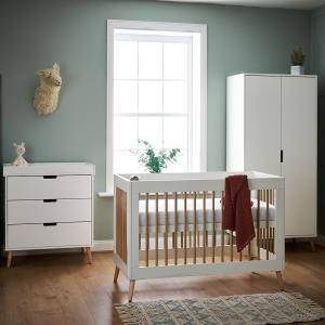 Obaby Maya Mini Cot Bed 3 Piece Nursery Furniture Set
