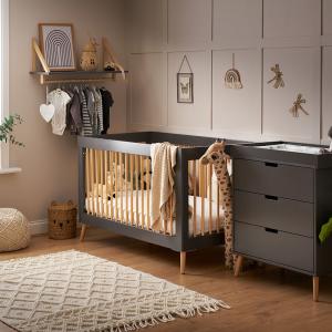 Obaby Maya Cot Bed 2 Piece Nursery Furniture Set -