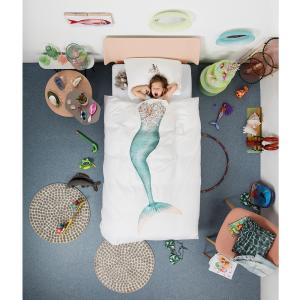 Snurk Childrens Mermaid Duvet Bedding Set - Single