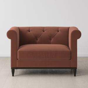 Swyft Sofa in a Box Model 09 Chesterfield Velvet Love Seat -