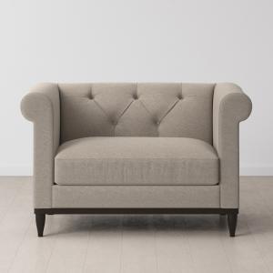 Swyft Sofa in a Box Model 09 Chesterfield Linen Love Seat -