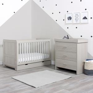 Ickle Bubba Pembrey Cot Bed with Under Drawer and Changing…