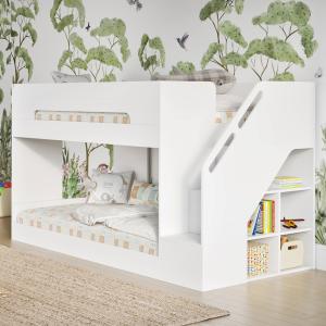 Flair Deimo Staircase Low Bunk White