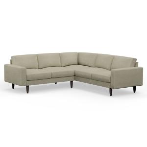 Hutch Rise Textured Weave 5 Seater Plus Corner Sofa with Bl…