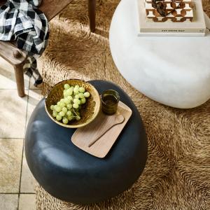 Woood Black Pebble Indoor & Outdoor Coffee Table - Large