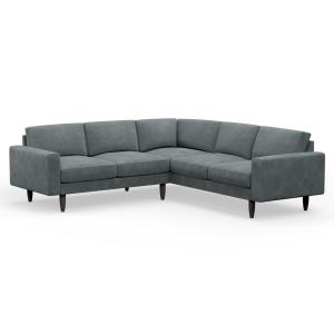 Hutch Rise Velvet 5 Seater Plus Corner Sofa with Block Arms…
