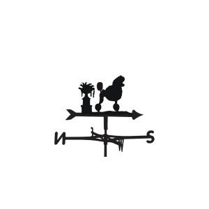 Weathervane in Poodle with Show Cut Design - Medium (Cottag…