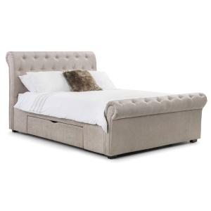 Julian Bowen Ravello Upholstered Bed with 2 Drawers - King