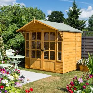 Rowlinson Eaton Wooden Summer House in Honey Brown