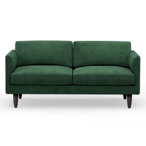Hutch Rise Velvet 3 Seater Sofa in a Box with Curve Arms -