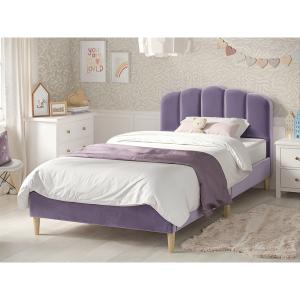 Flair Scallop Velvet Bed Single -