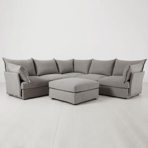 Swyft Sofa in a Box Model 06 Modular Linen Corner Sofa with…